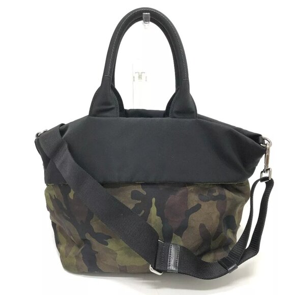 PRADA B1959 Camouflage 2WAY Shoulder Crossbody Bag Hand Bag khaki/SilverHardware - Picture 15 of 15